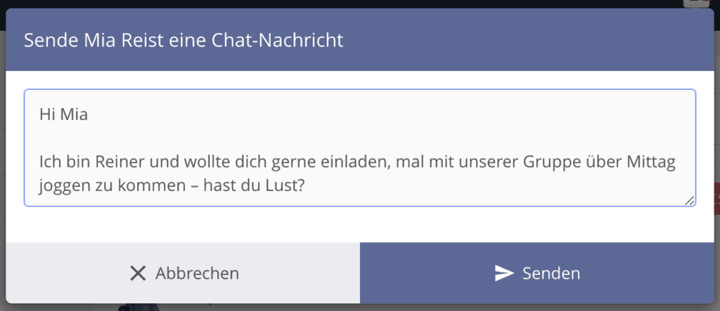 Der beUnity-Chat.