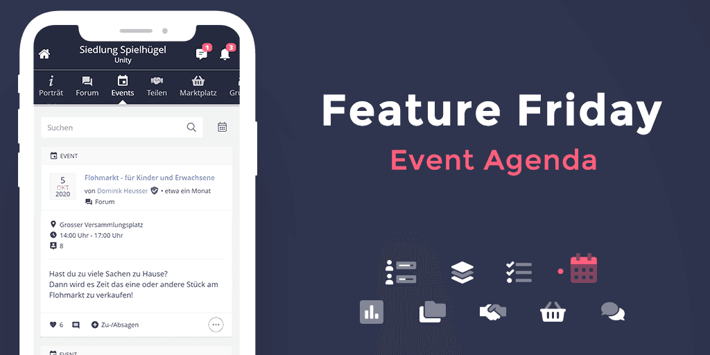 Die perfekte Event-Übersicht für deine Community