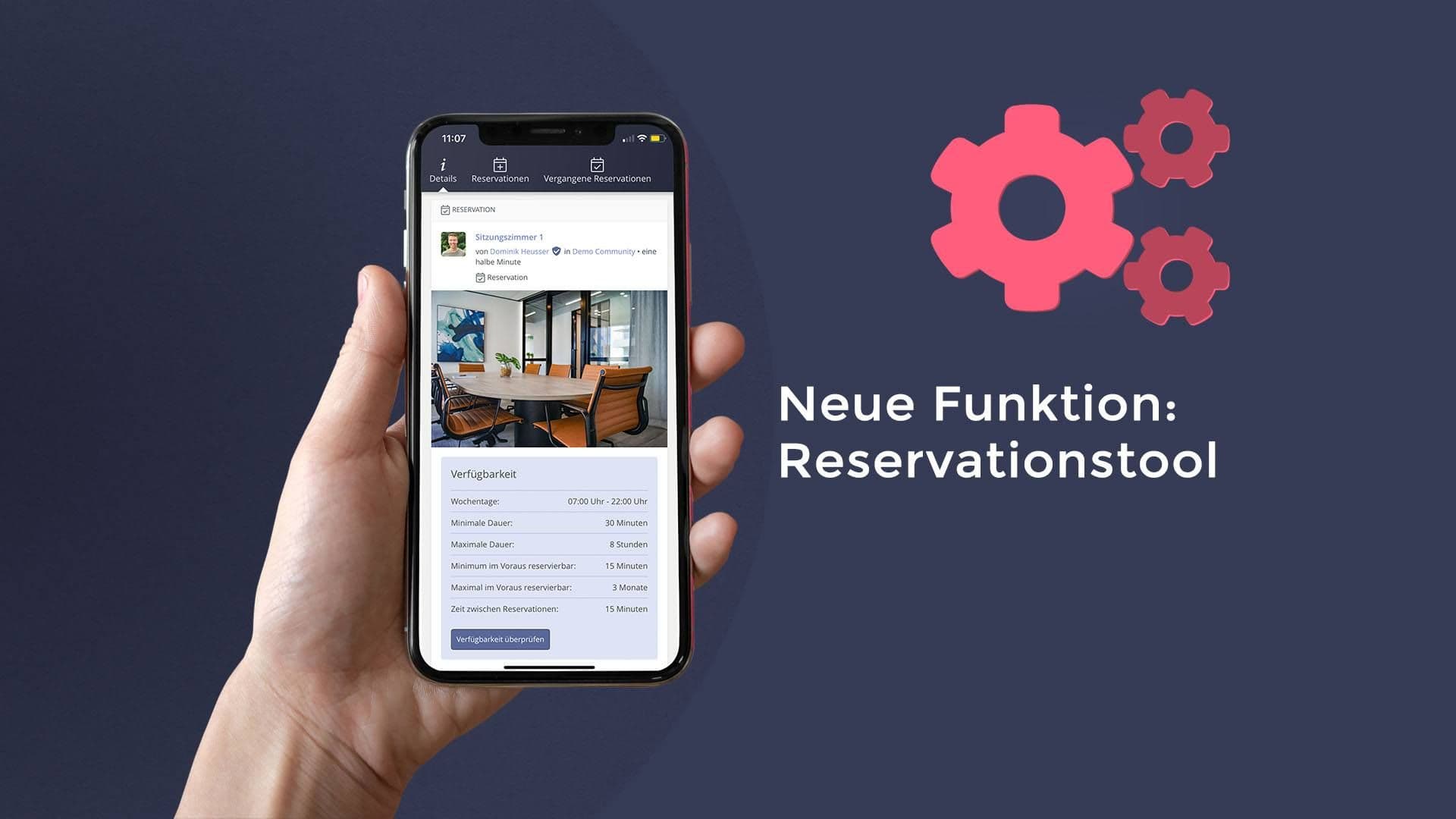 Entdecke das neue Reservationstool auf beUnity