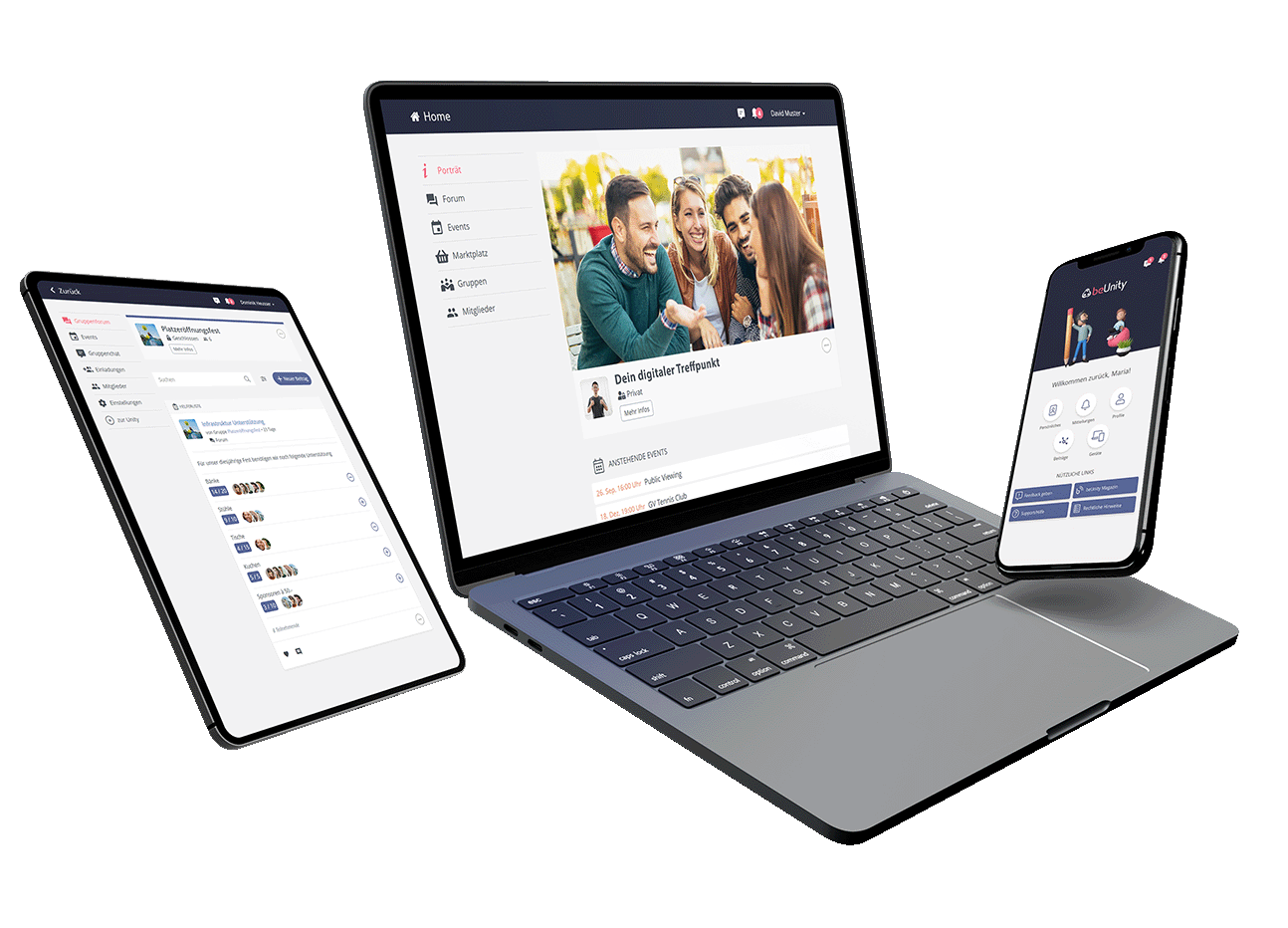beUnity Mockup Laptop Tablet Smartphone