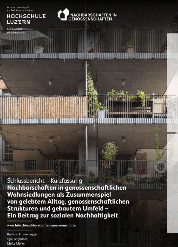Im Rahmen des Forschungsprojekts «Nachbarschaften in Genossenschaften» hat sich die Hochschule Luzern mit Funktionsweisen von Nachbarschaften auseinandergesetzt.